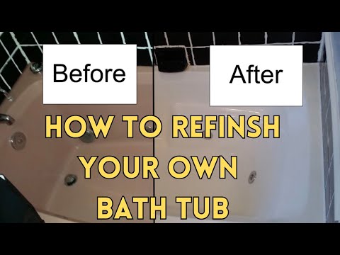 How to refinish a bathtub with Rustoleum Tub and Tile kit