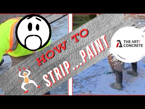 HOW TO REMOVE PAINT OFF OF CONCRETE