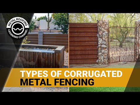 Corrugated Metal Fence Ideas: Residential Metal Fence Designs, Colors, Styles, Pros And Cons