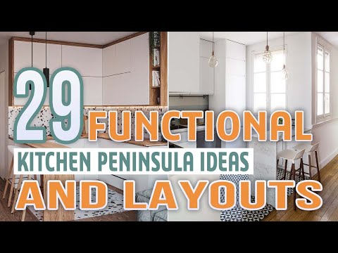 29 Functional Kitchen Peninsula Ideas and Layouts