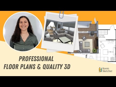 Create Professional Floor Plans and High Quality 3D with RoomSketcher