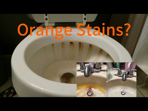 Orange Stains in Toilet, Sink, Tub or Shower?