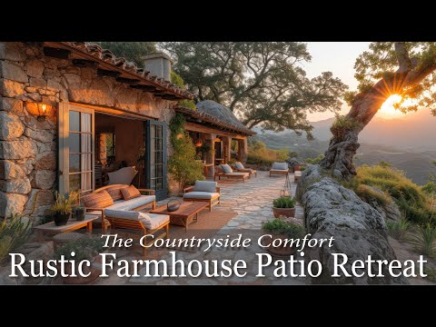 Countryside Comfort: A Rustic Farmhouse Patio Retreat