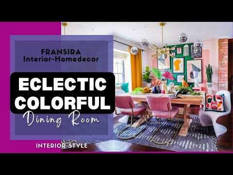 Eclectic Interior Design Style - ECLECTIC Colorful DINING ROOM - Eclectic Home Decor Ideas