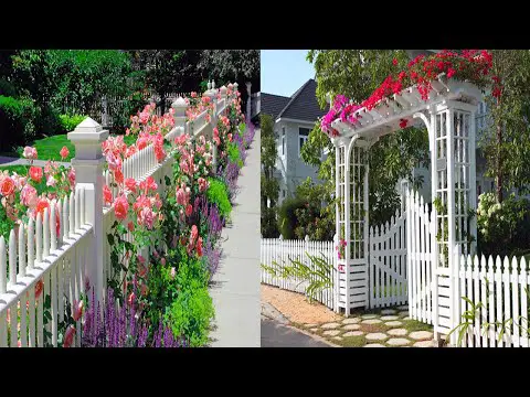 Best White Picket Fence Garden Ideas | Modern Garden Fence