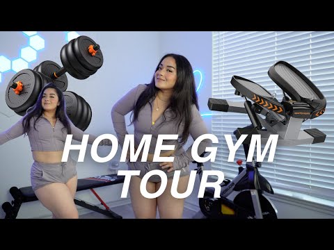 HOME GYM TOUR - Workout equipment for small apartment