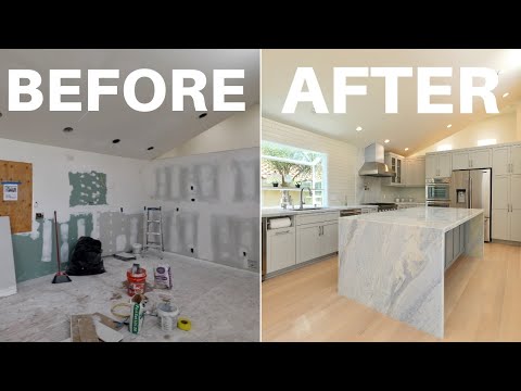 COMPLETE TRANSFORMATION Kitchen Remodel Before & After - Transitional Style Design!