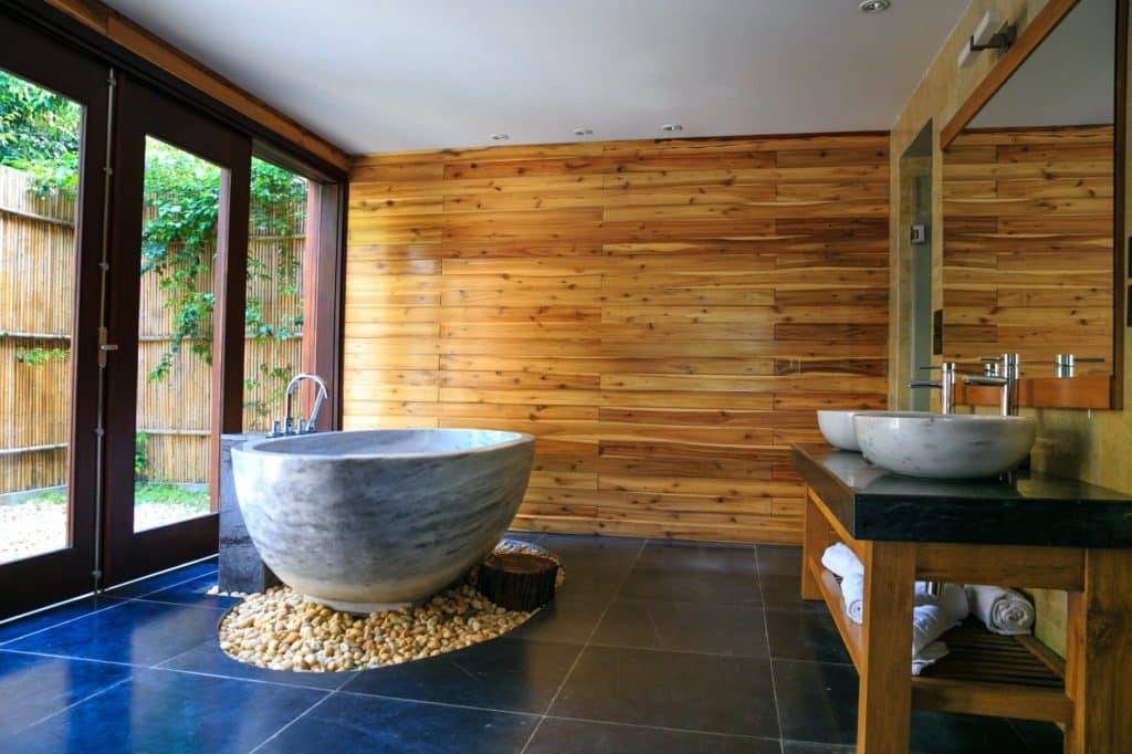 Bathroom with Contemporary Materials