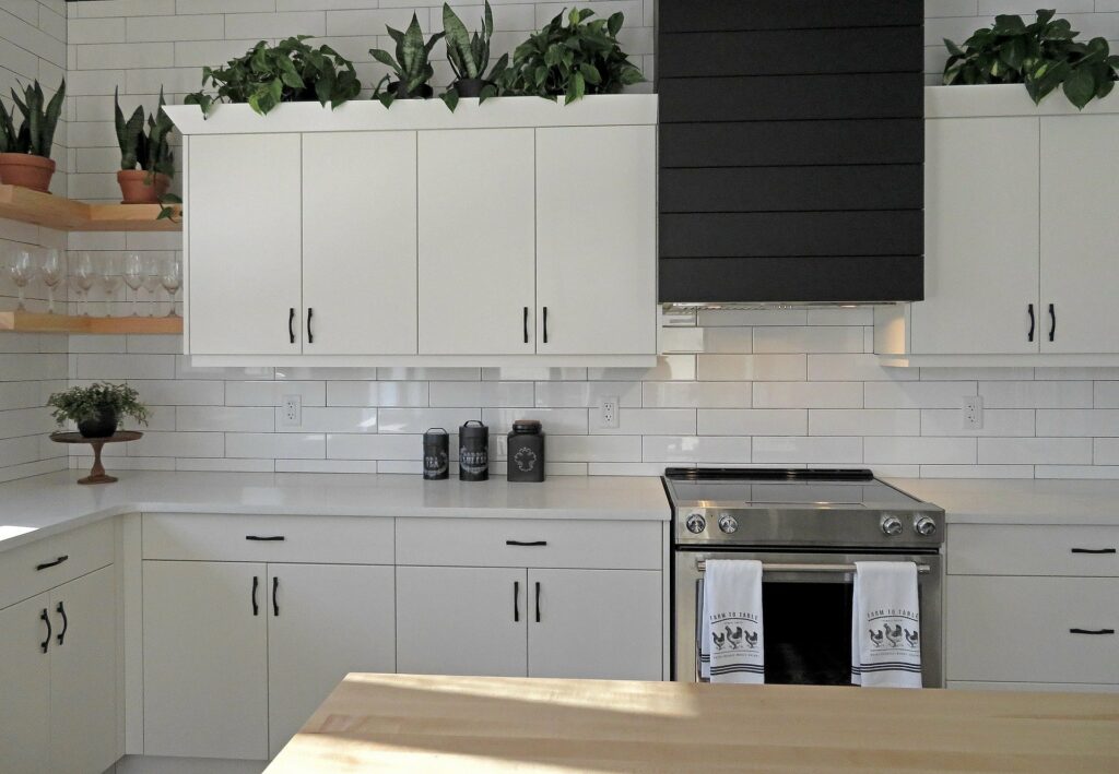 White cabinetry