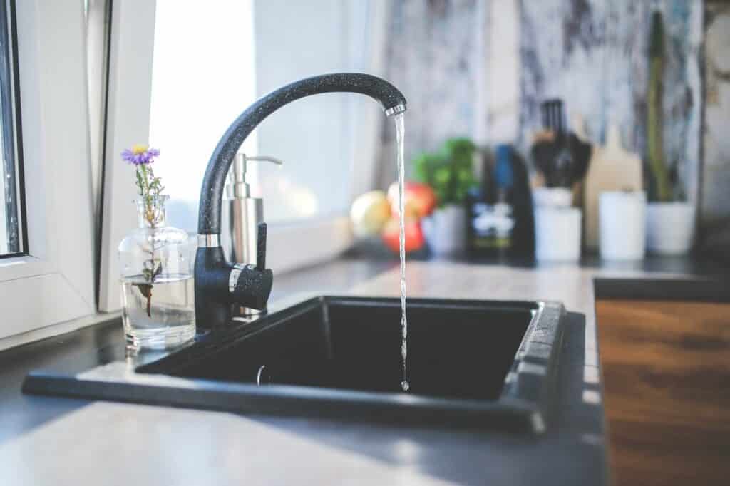 Budget kitchen remodel with a sink