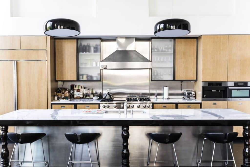 stainless steel kitchen