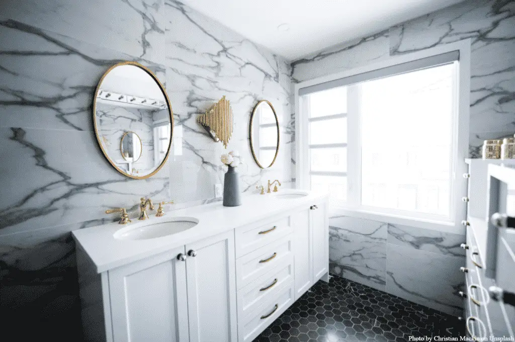 Bathroom Vanity Built-In Step