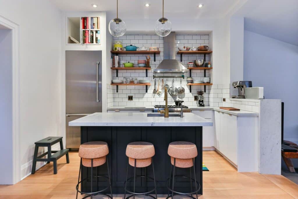 kitchen island in a small kitchen remodel ideas