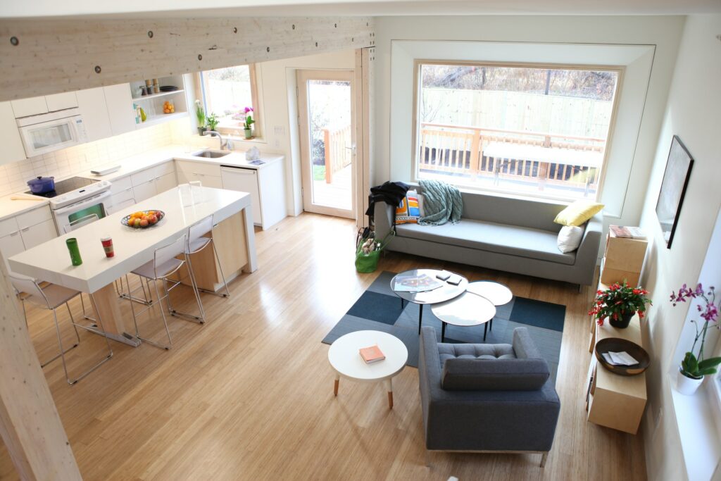 natural light living room