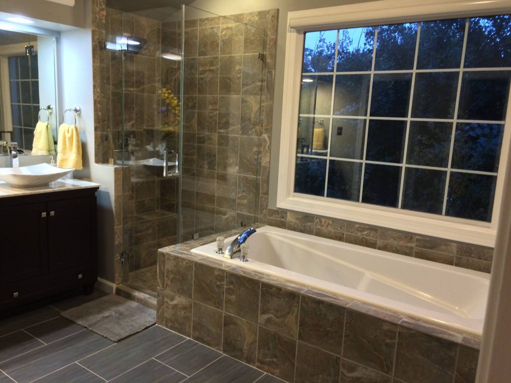 Bathroom showroom in Northern Virginia, Evergreen Contracting Services