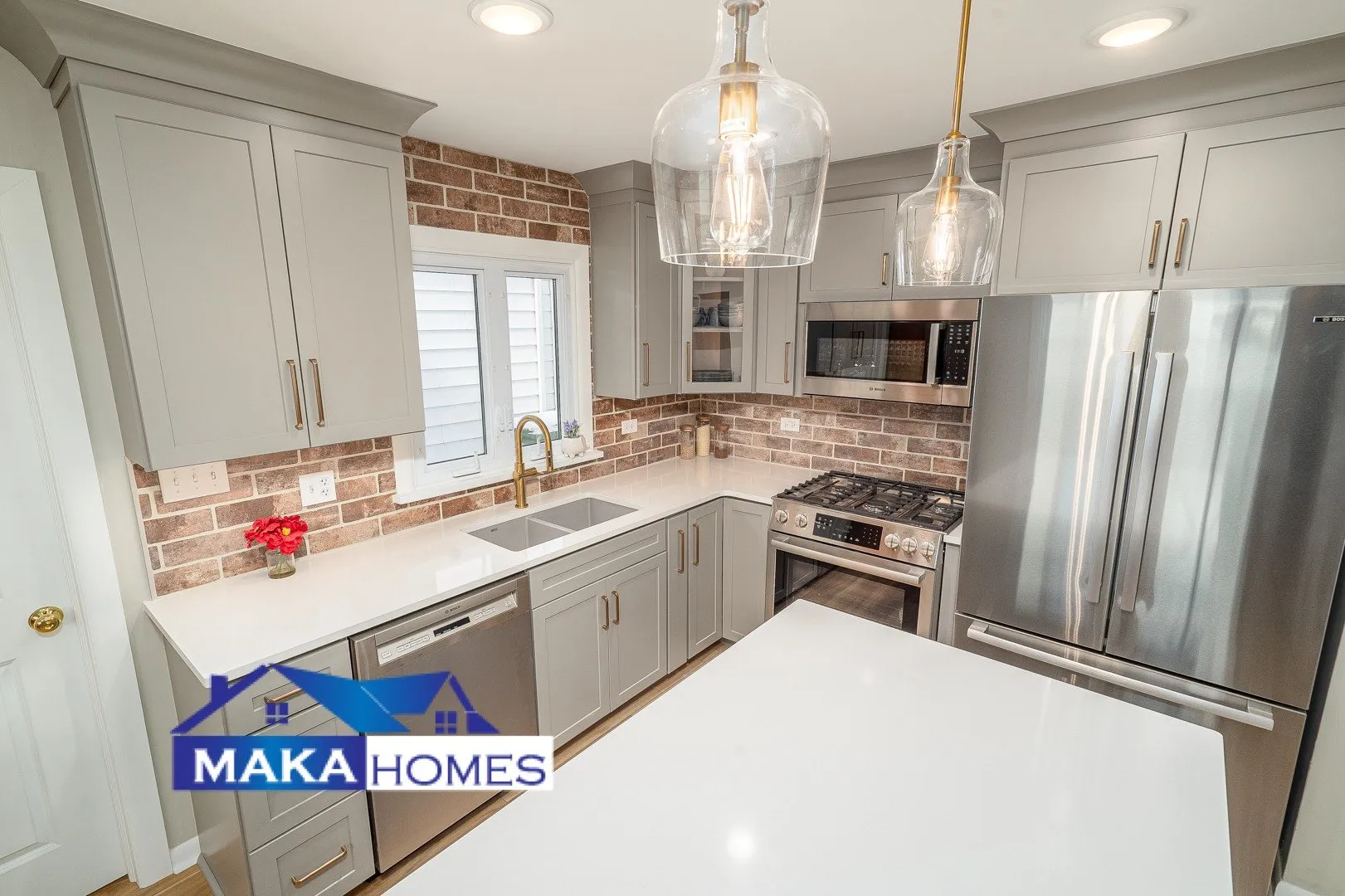 Kitchen remodel in Orland Park, Maka Homes