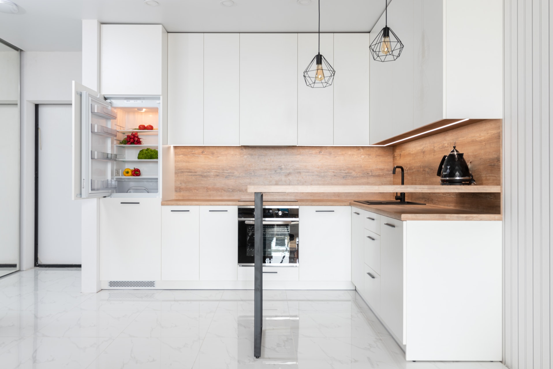 how to fill gaps in kitchen cabinets