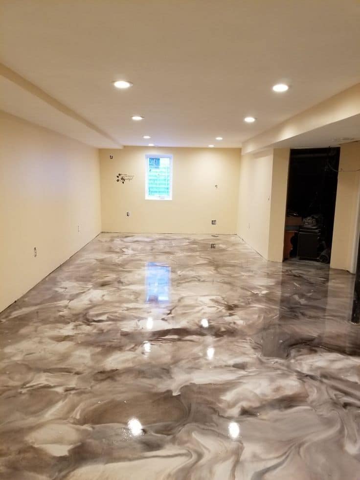 epoxy basement floor