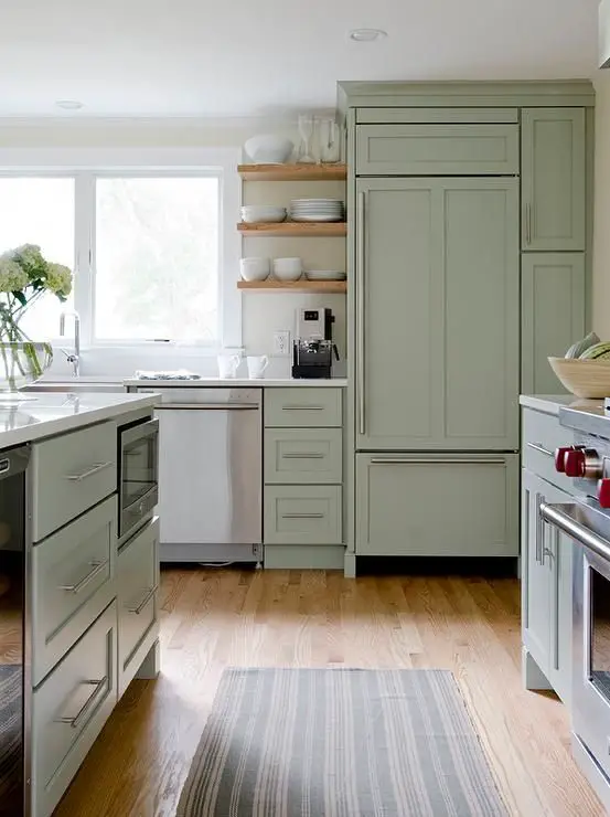 20 Most Popular Sage Green Kitchen Cabinets - The Home Atlas