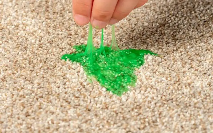 slime out of carpet