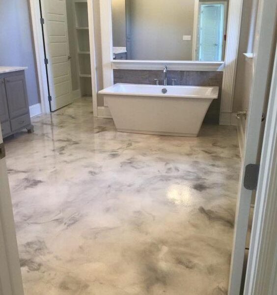 epoxy bathroom floor