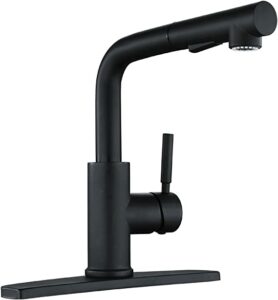 Black faucet for kitchen
