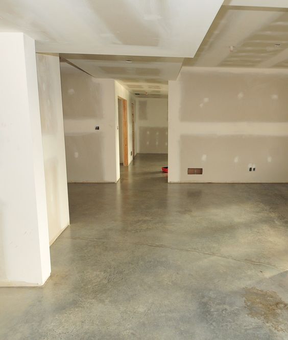 polished concrete floor