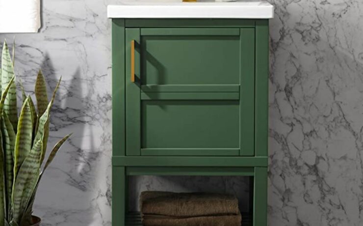 Green Bathroom Vanity