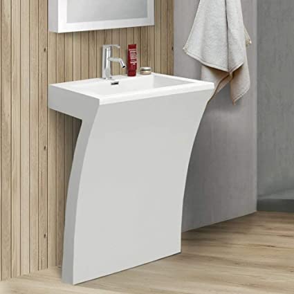small bathroom pedestal sink