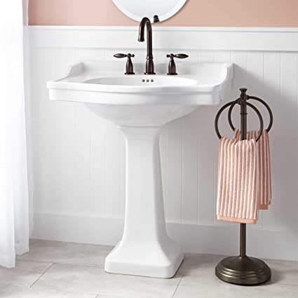 pedestal sink for small bathroom