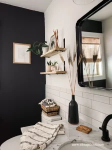 small bathroom wall shelf