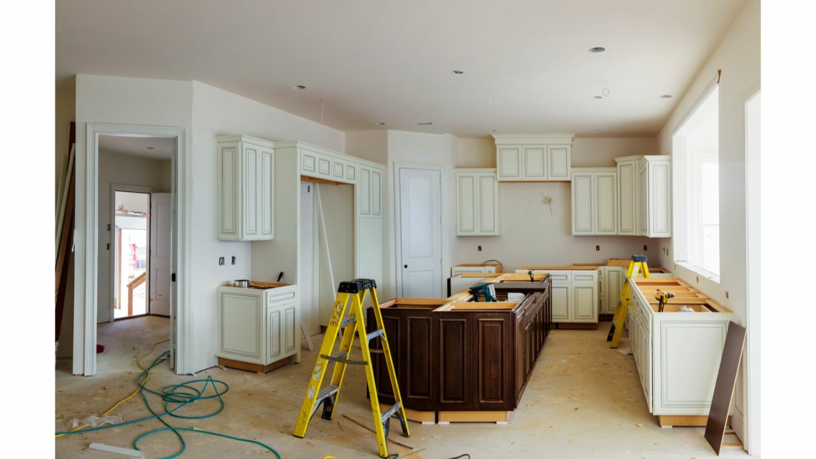 how to build a kitchen island out of base cabinets