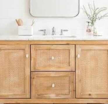 cane bathroom vanity