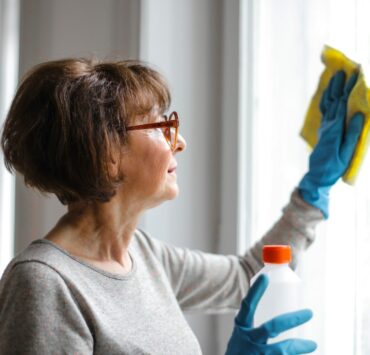 how to clean mold off window sills