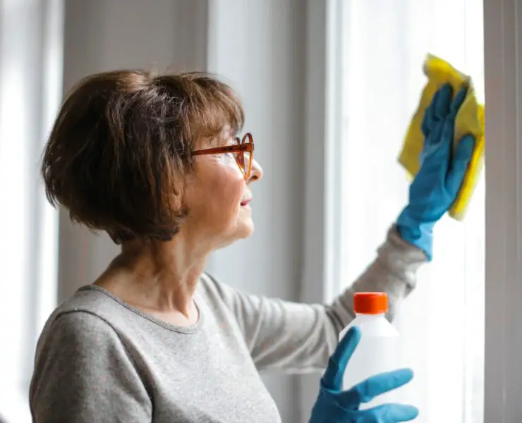 how to clean mold off window sills