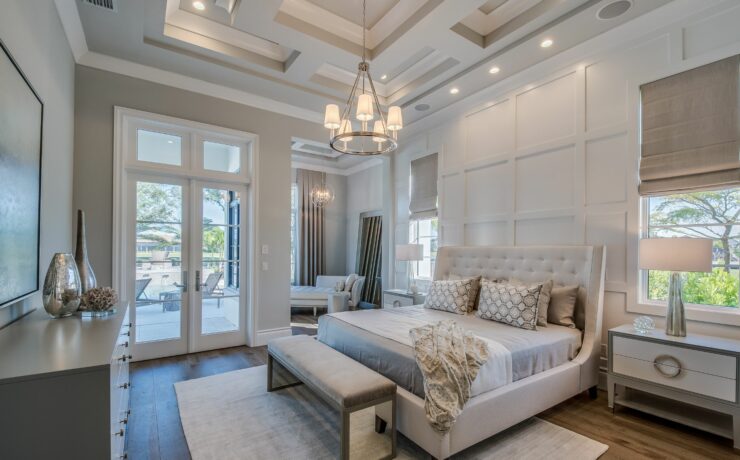 wainscoting in master bedroom