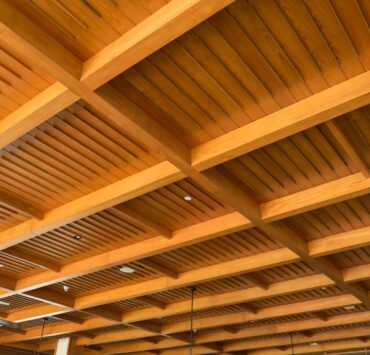 wood porch ceiling