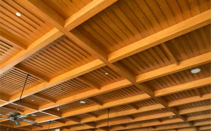 wood porch ceiling