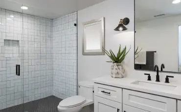 how to convert powder room to full bath