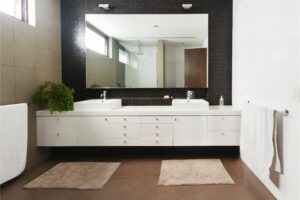 how to install floating vanity