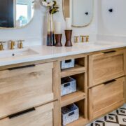 light wood bathroom vanity