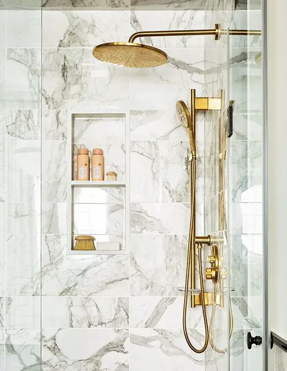 marble and brass
