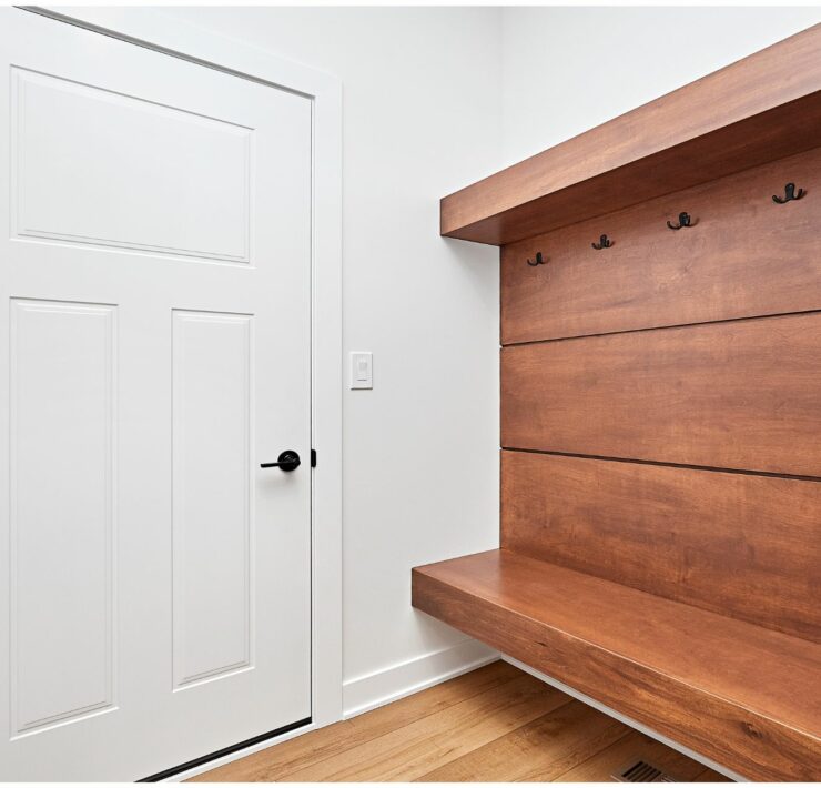 modern mudroom