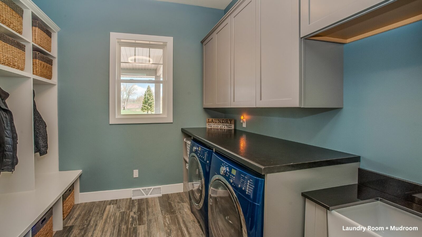 laundry room mudroom combo