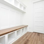 Do It Yourself Mudroom Lockers with Bench Plans