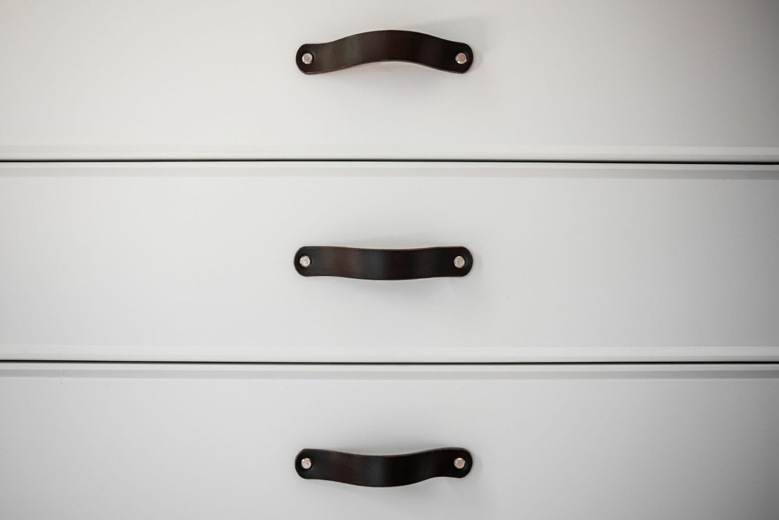 black cabinet handles