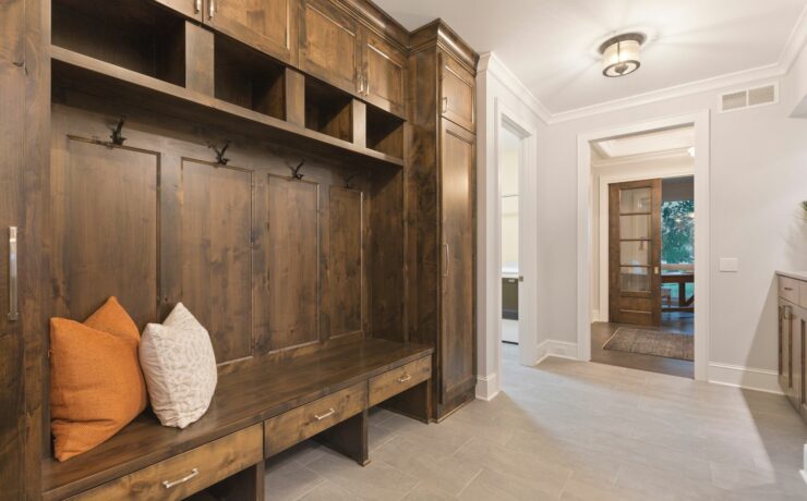 farmhouse mudroom bench