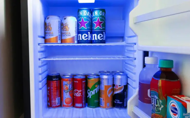 mini fridge cabinet