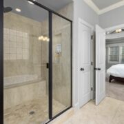 space saving doors for small bathrooms