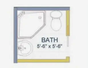 5 x 6 bathroom layout